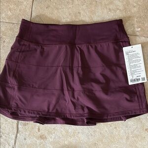 lululemon athletica Maroon Skort